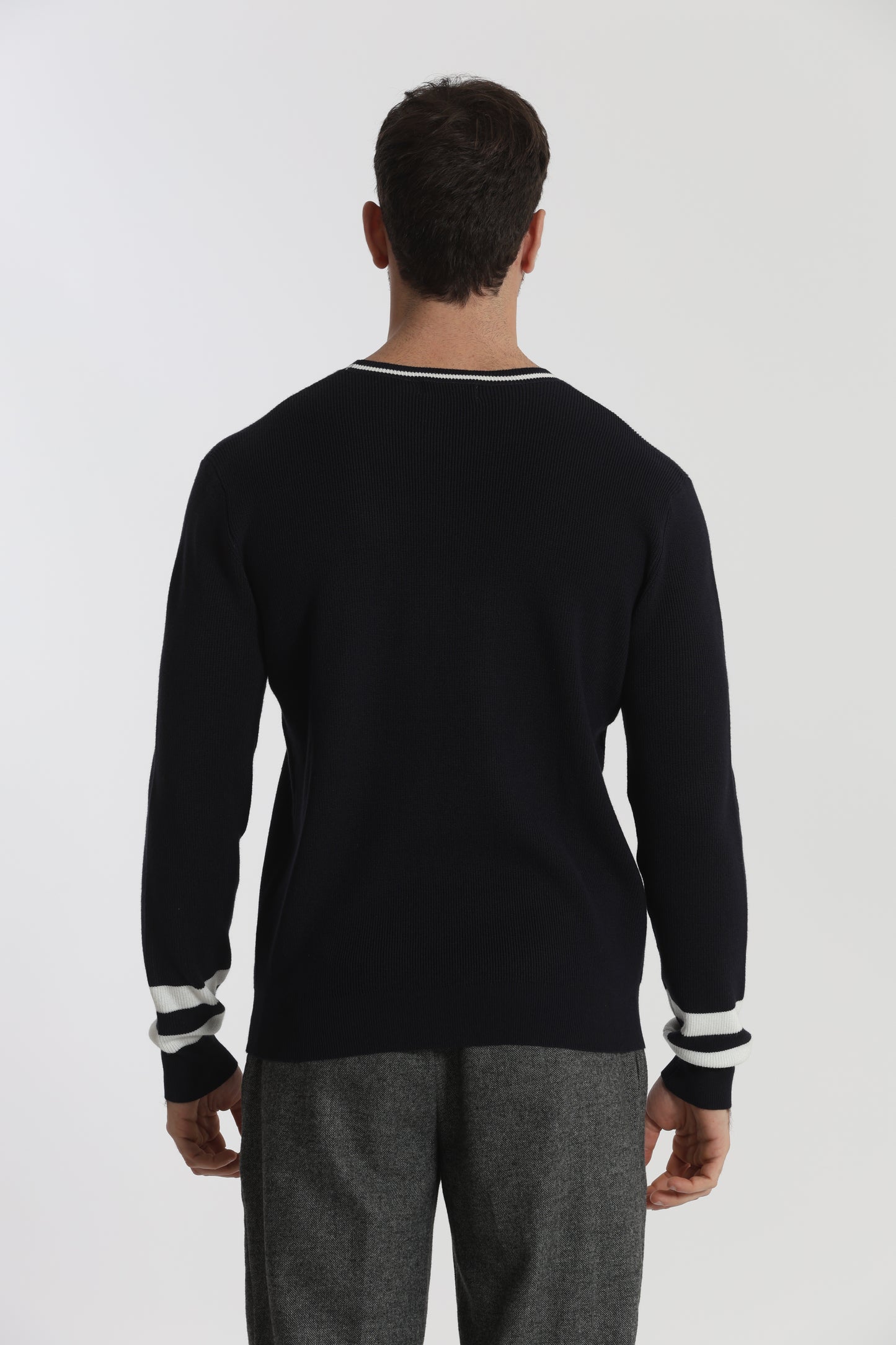 MAGLIA GIROCOLLO BICOLOR