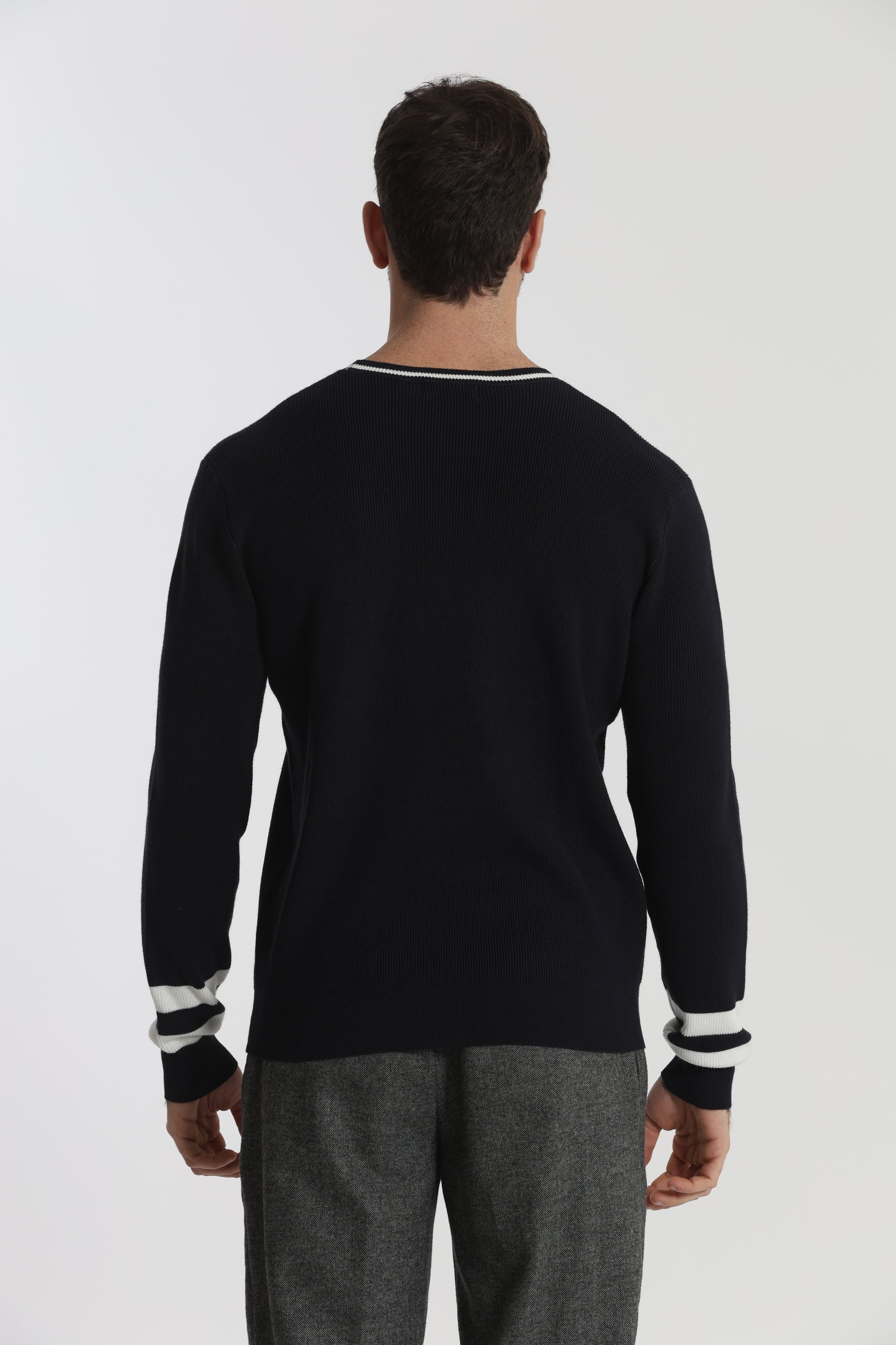 MAGLIA GIROCOLLO BICOLOR