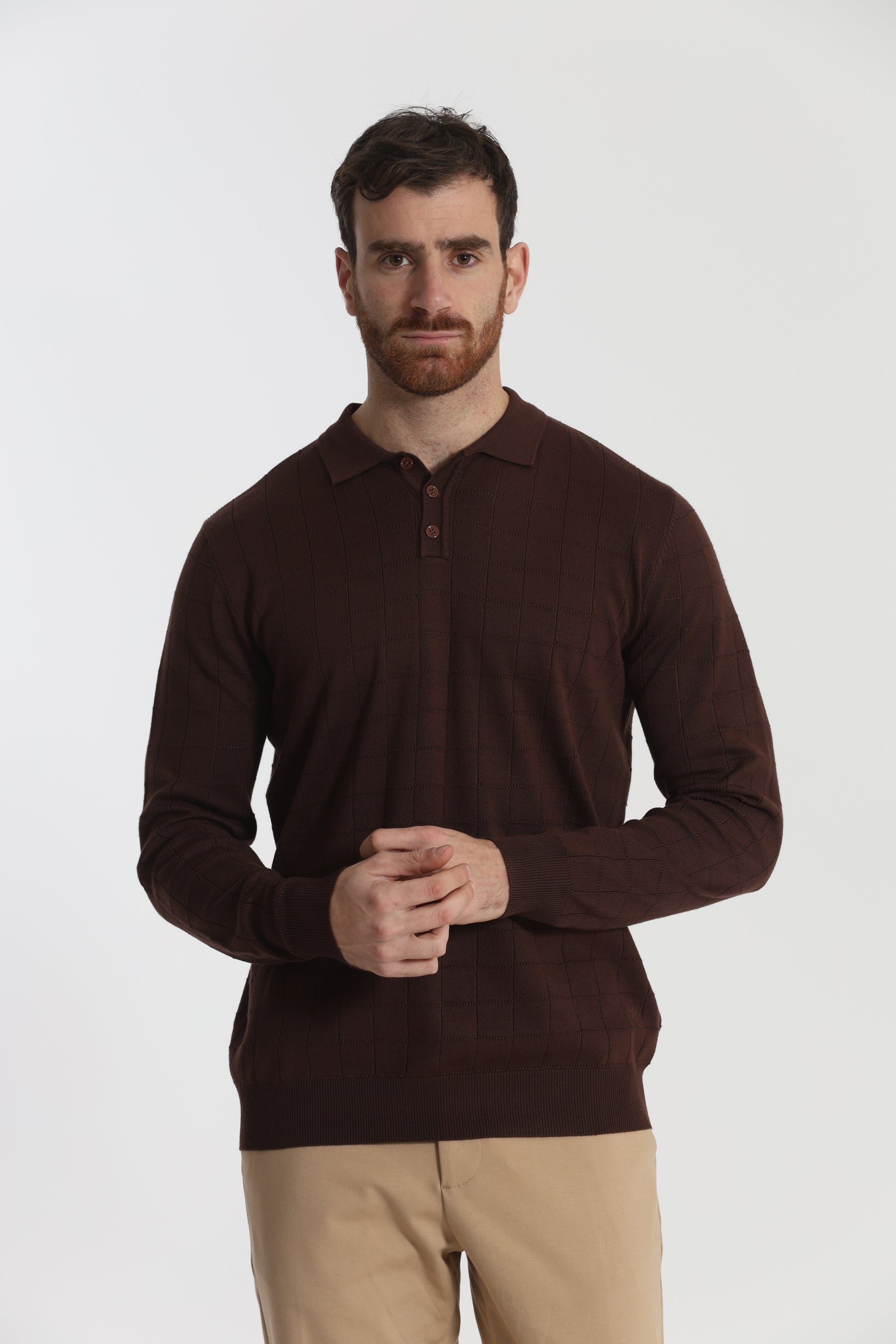 MAGLIA A POLO CON MOTIVO
