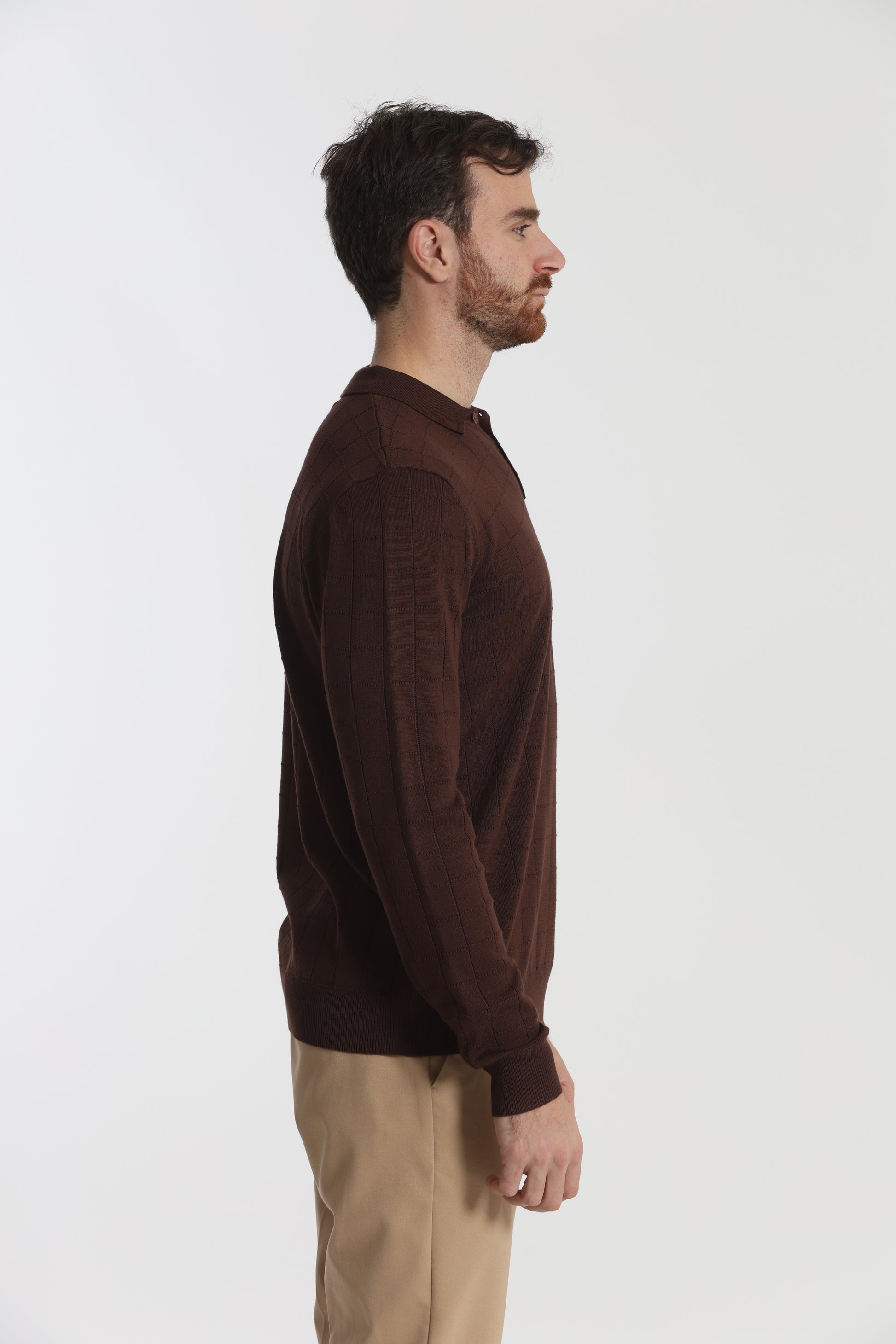 MAGLIA A POLO CON MOTIVO