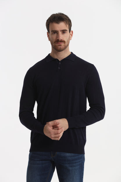 MAGLIA A POLO CON MOTIVO