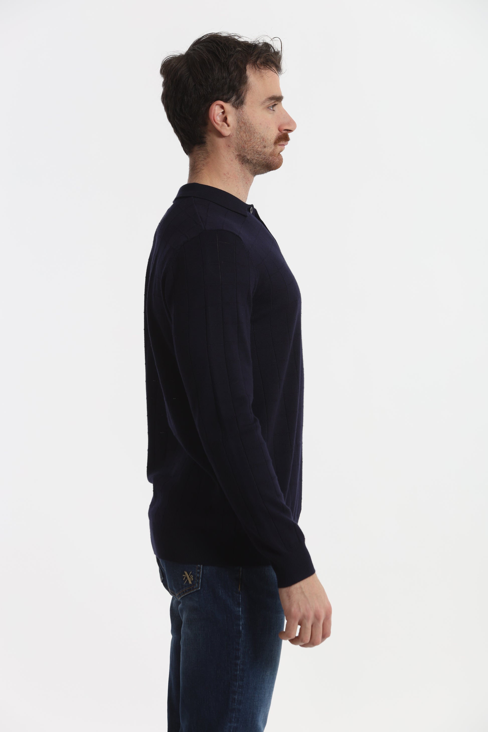 MAGLIA A POLO CON MOTIVO