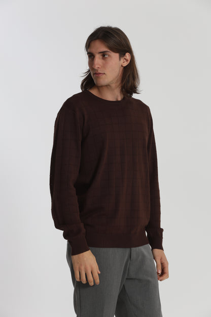 MAGLIA GIROCOLLO CON MOTIVO