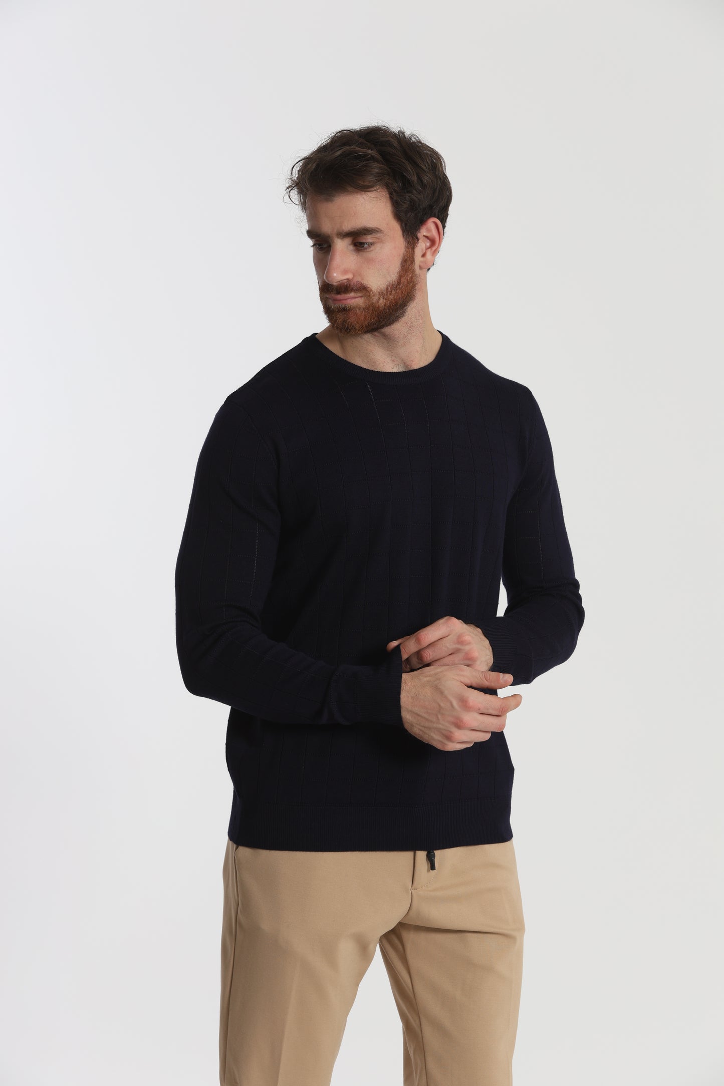 MAGLIA GIROCOLLO CON MOTIVO