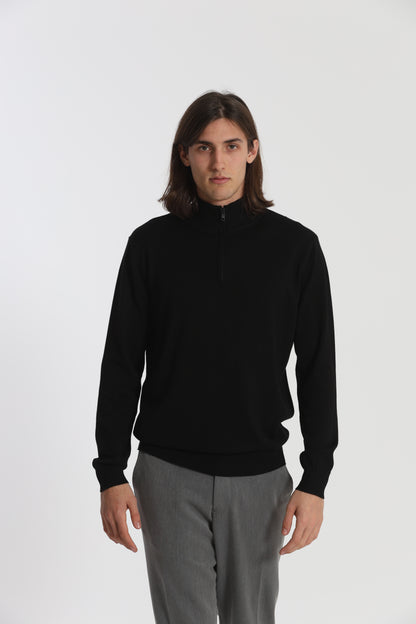 PULLOVER IN MAGLIA CON ZIP