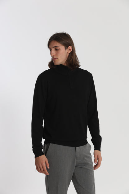 PULLOVER IN MAGLIA CON ZIP