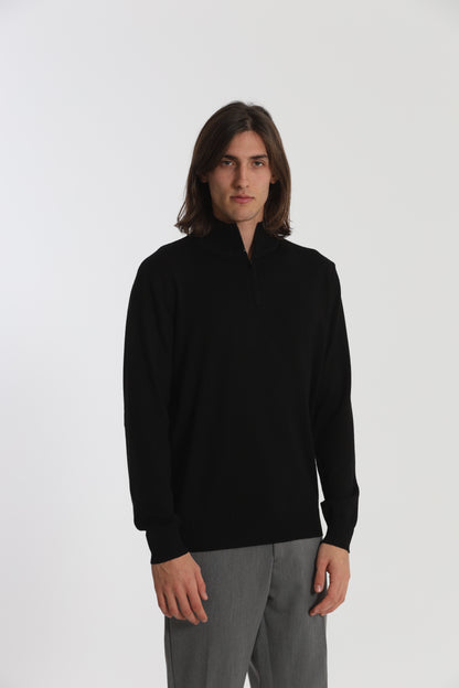 PULLOVER IN MAGLIA CON ZIP