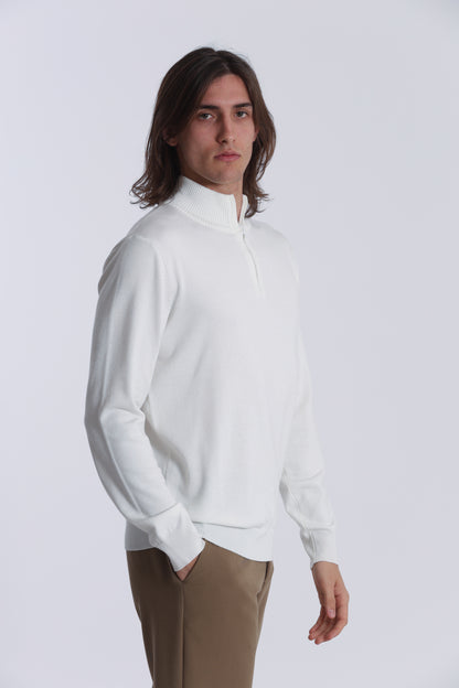 PULLOVER IN MAGLIA CON ZIP