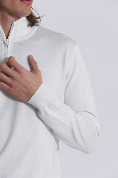 PULLOVER IN MAGLIA CON ZIP