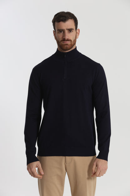 PULLOVER IN MAGLIA CON ZIP