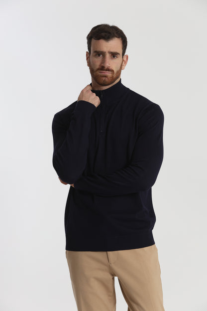 PULLOVER IN MAGLIA CON ZIP