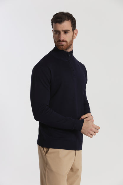 PULLOVER IN MAGLIA CON ZIP