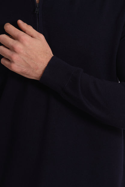 PULLOVER IN MAGLIA CON ZIP
