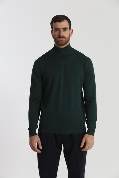 PULLOVER IN MAGLIA CON ZIP