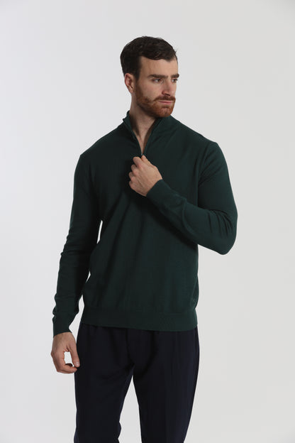 PULLOVER IN MAGLIA CON ZIP