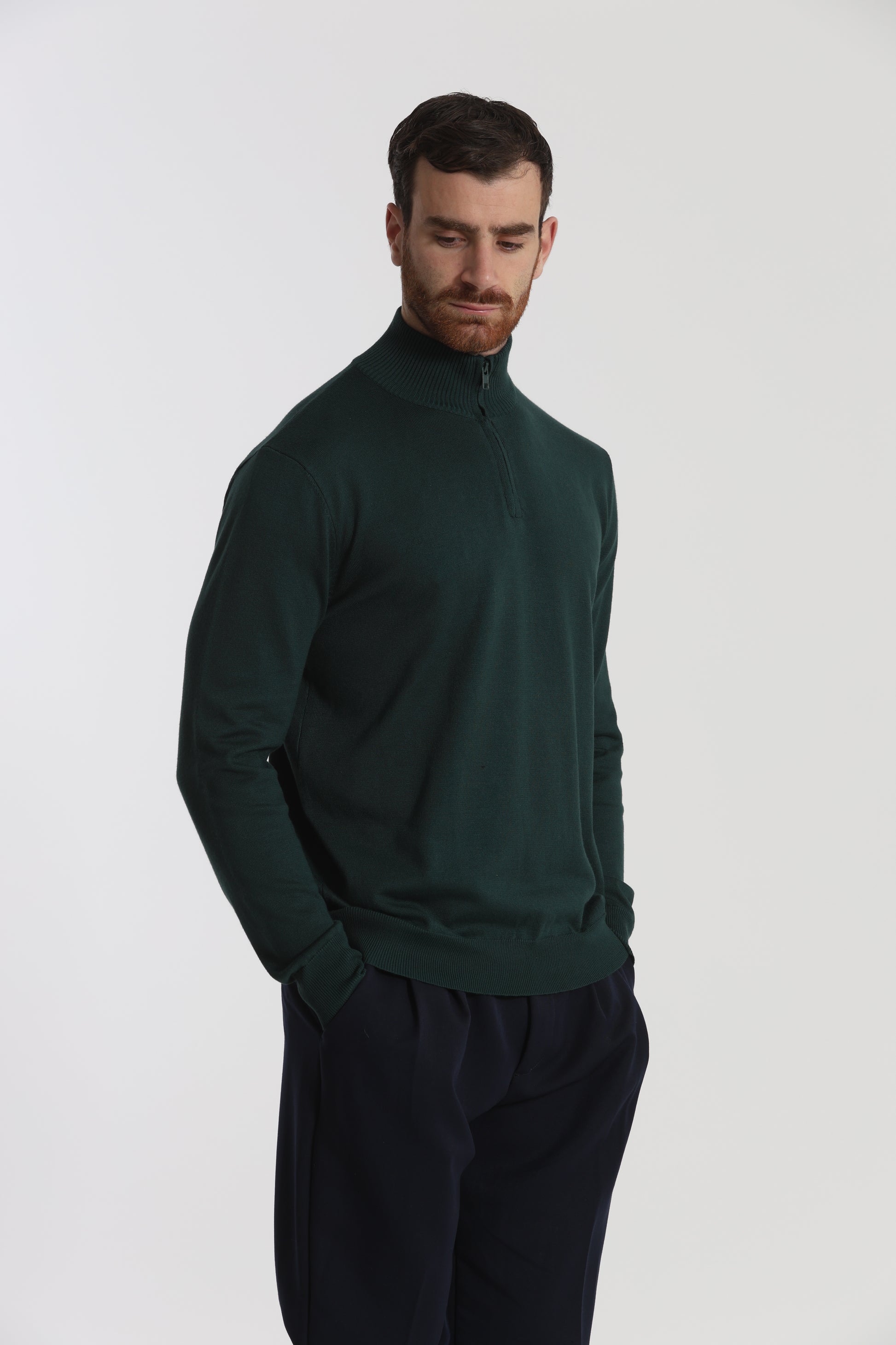 PULLOVER IN MAGLIA CON ZIP
