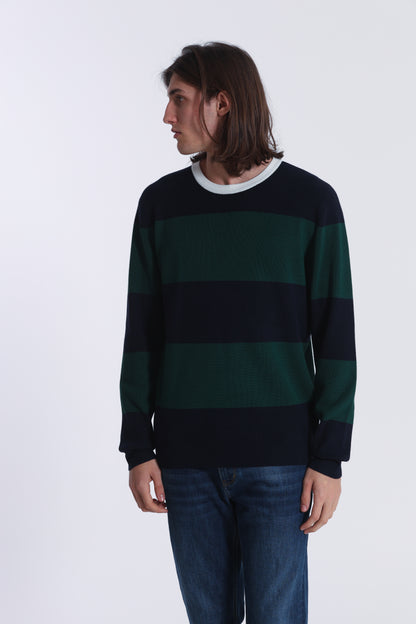 MAGLIA GIROCOLLO A RIGHE