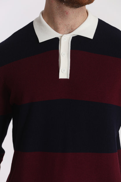 POLO IN MAGLIA A RIGHE