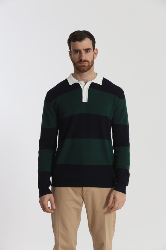 POLO IN MAGLIA A RIGHE