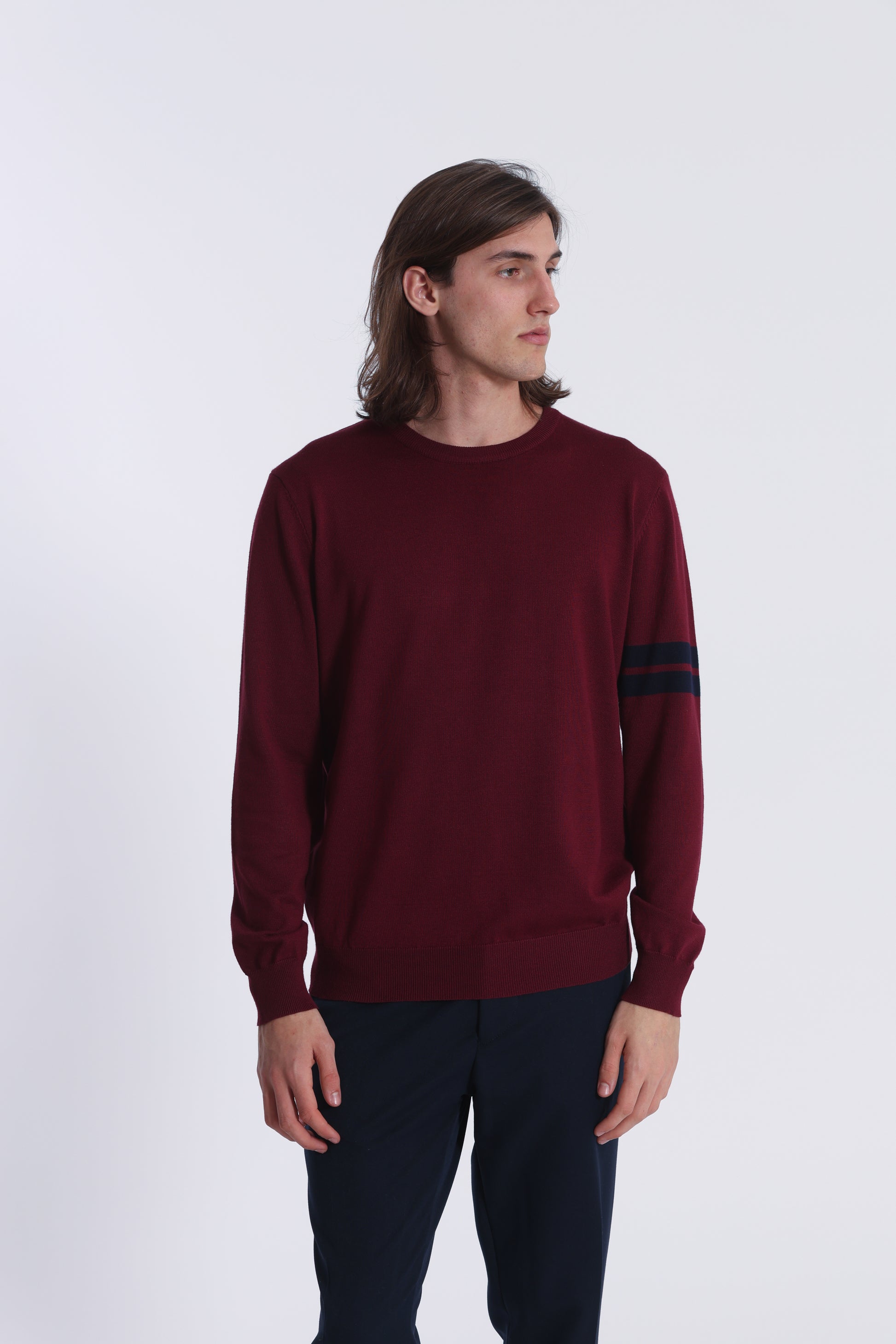MAGLIA GIROCOLLO CON DETTAGLI