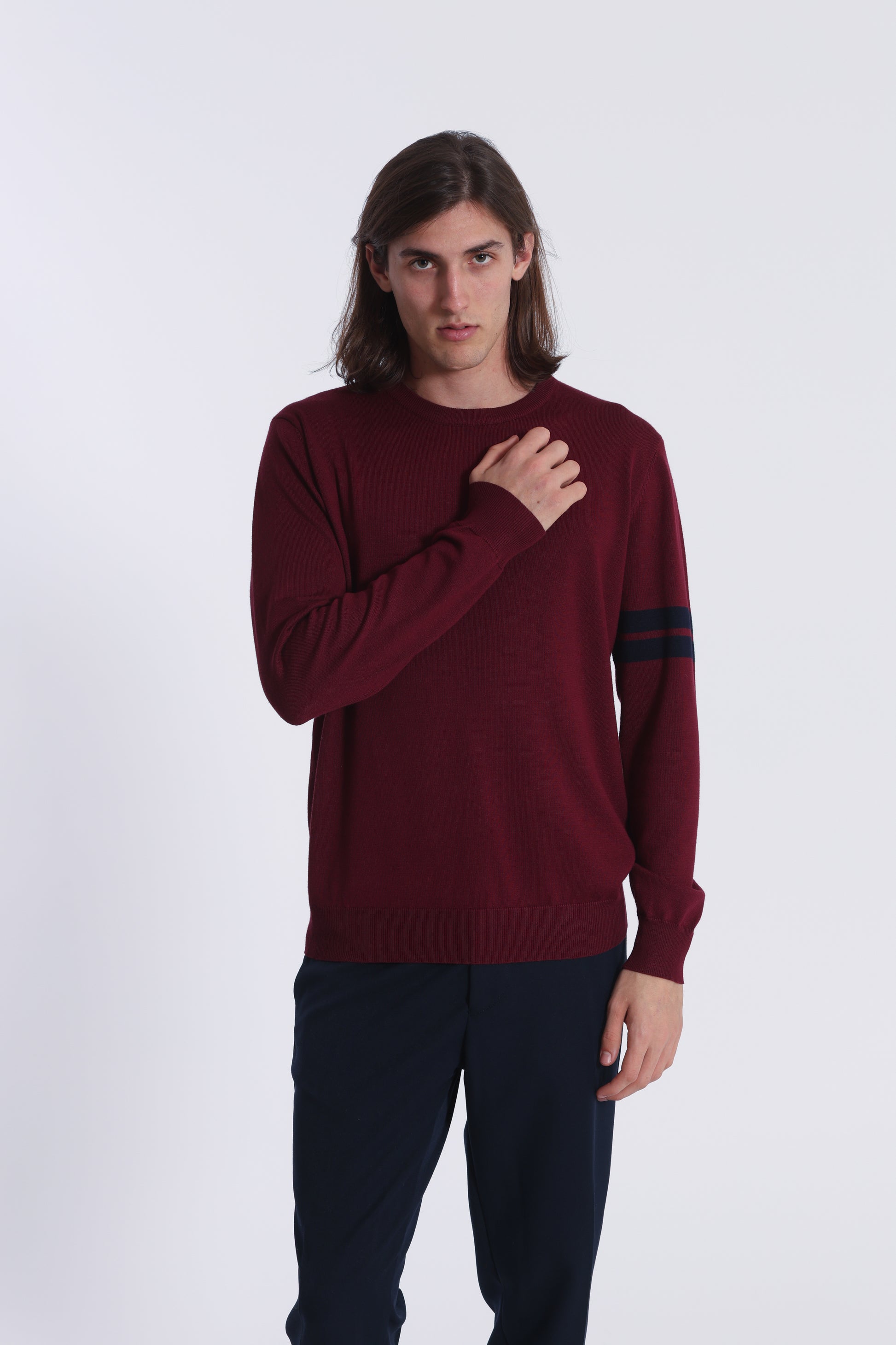 MAGLIA GIROCOLLO CON DETTAGLI