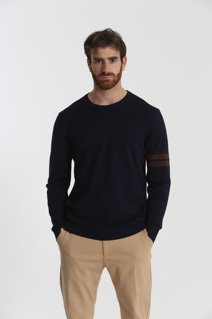 MAGLIA GIROCOLLO CON DETTAGLI