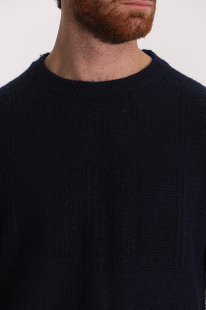 MAGLIA GIROCOLLO CON TEXTURE