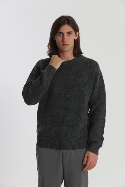 MAGLIA GIROCOLLO CON TEXTURE