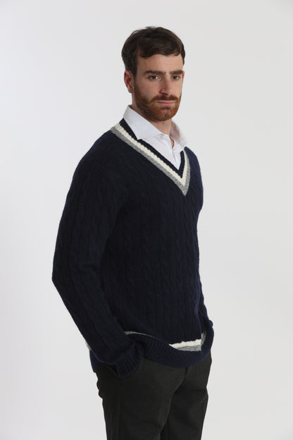 MAGLIA DA CRICKET IN MISTO LANA