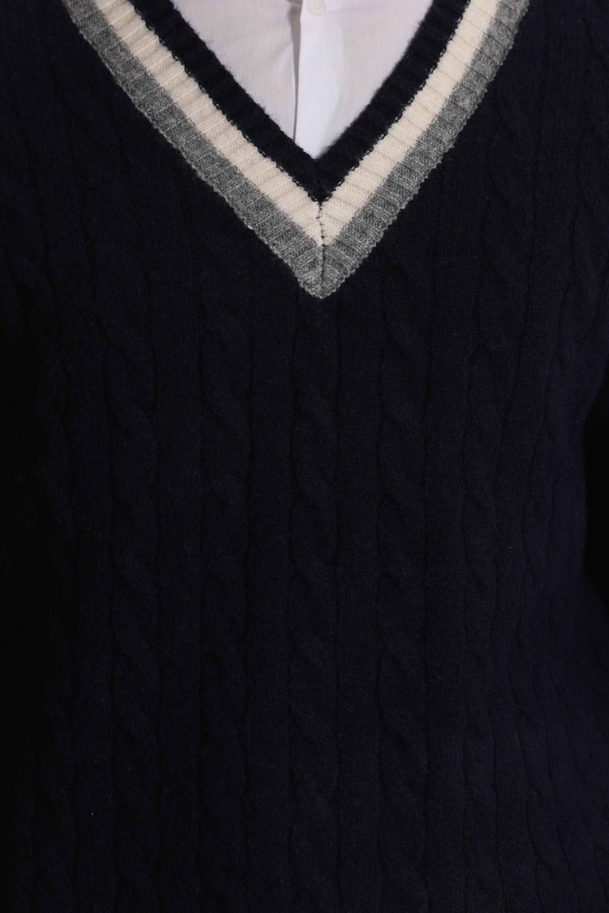 MAGLIA DA CRICKET IN MISTO LANA