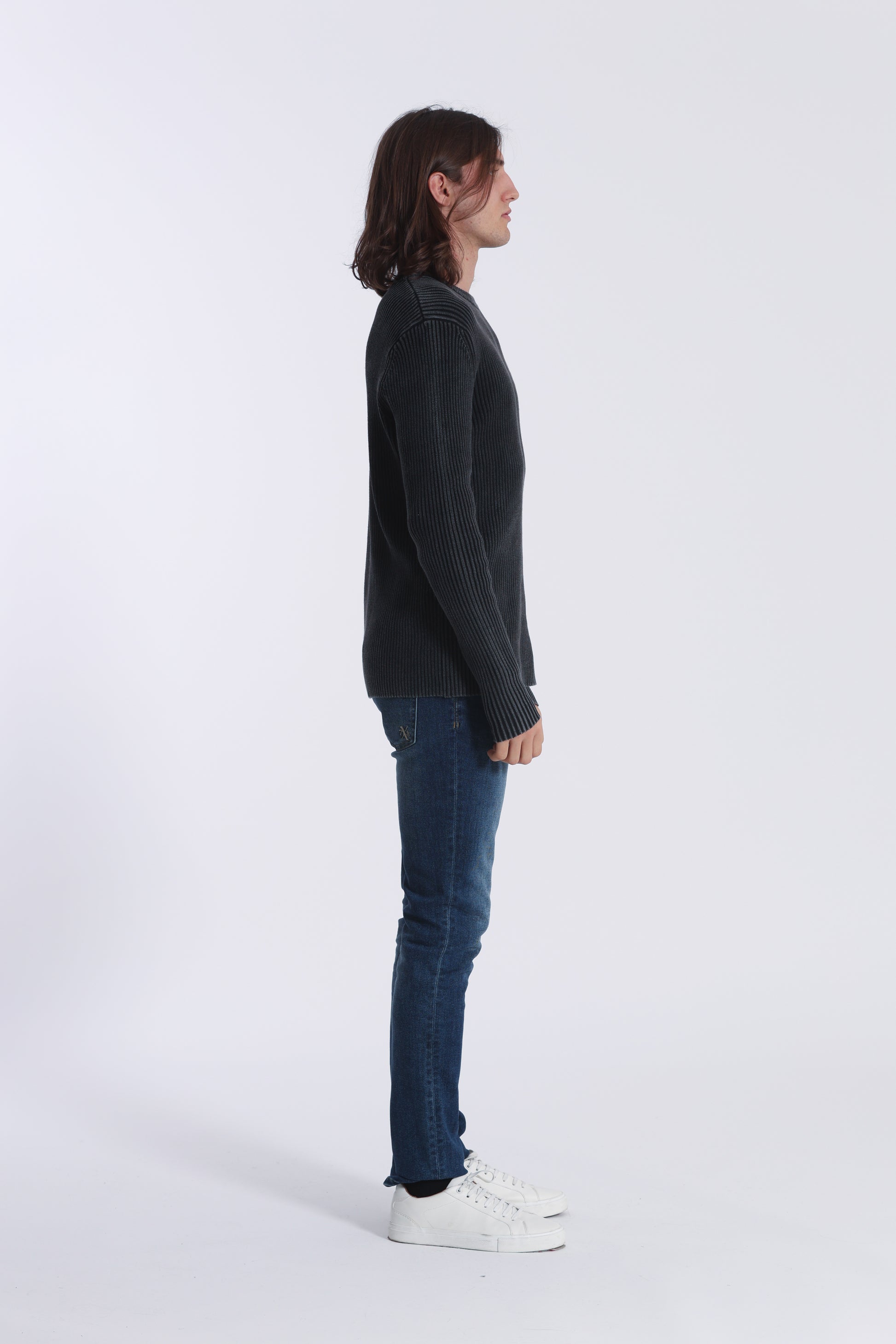 PULLOVER A COSTINE EFFETTO VINTAGE