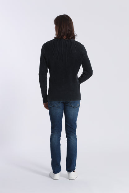 PULLOVER A COSTINE EFFETTO VINTAGE