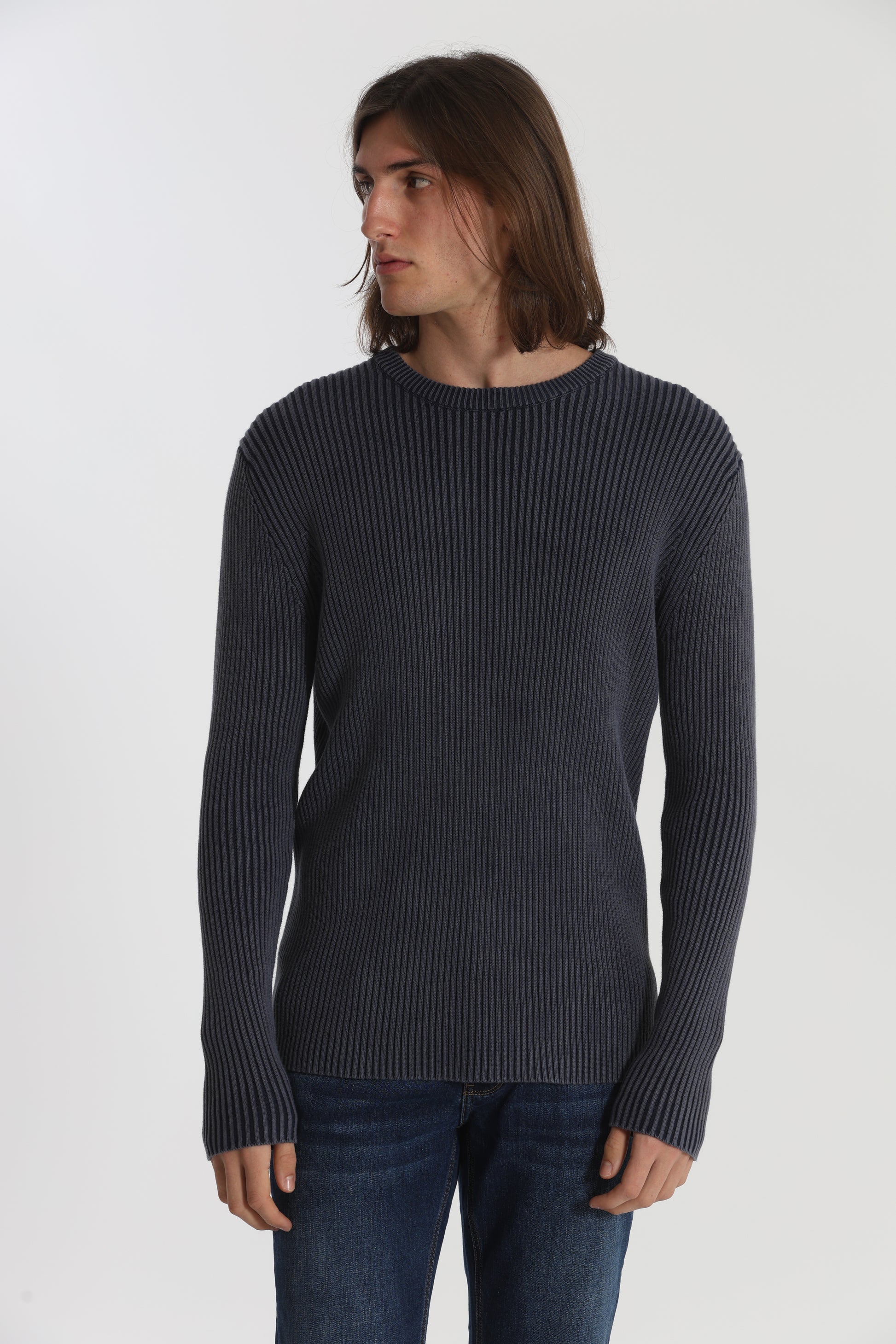 PULLOVER A COSTINE EFFETTO VINTAGE