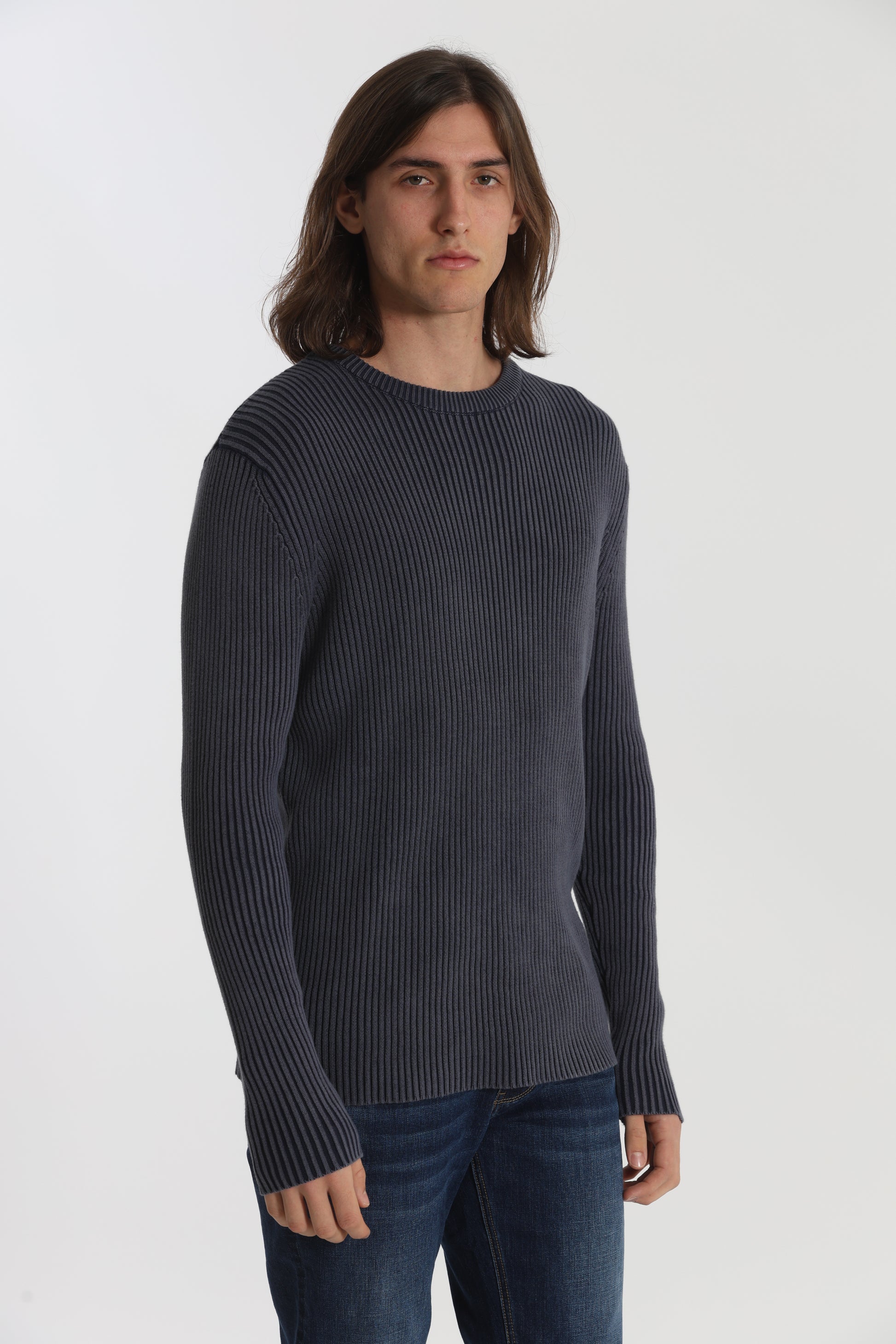 PULLOVER A COSTINE EFFETTO VINTAGE