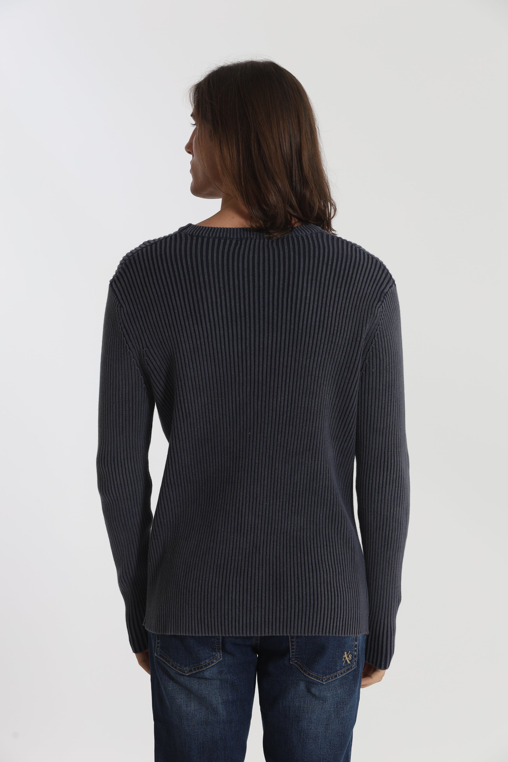 PULLOVER A COSTINE EFFETTO VINTAGE