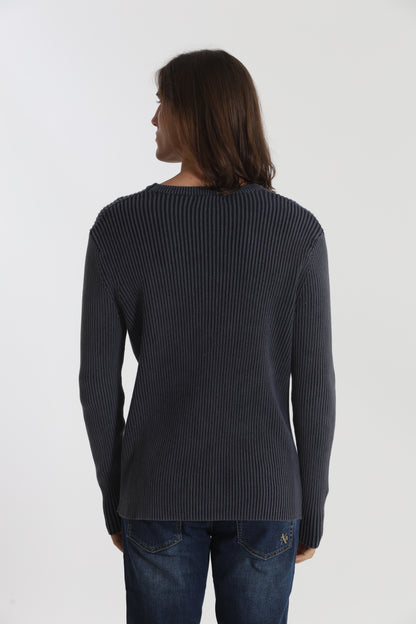 PULLOVER A COSTINE EFFETTO VINTAGE