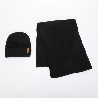 SET BERRETTO E SCIARPA CON TRECCE