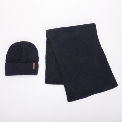 SET BERRETTO E SCIARPA CON TRECCE