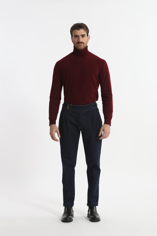 PANTALONI IN DENIM CON CINTURINI