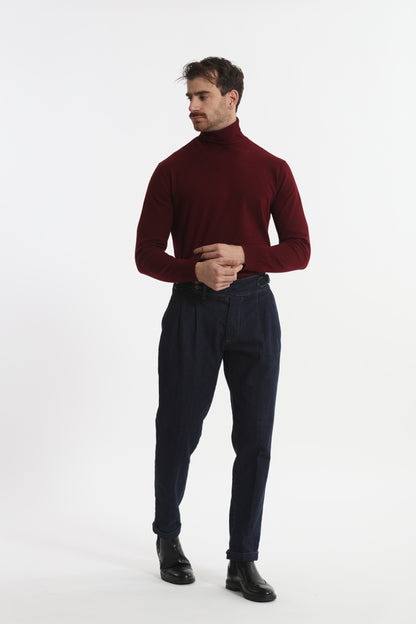 PANTALONI IN DENIM CON CINTURINI