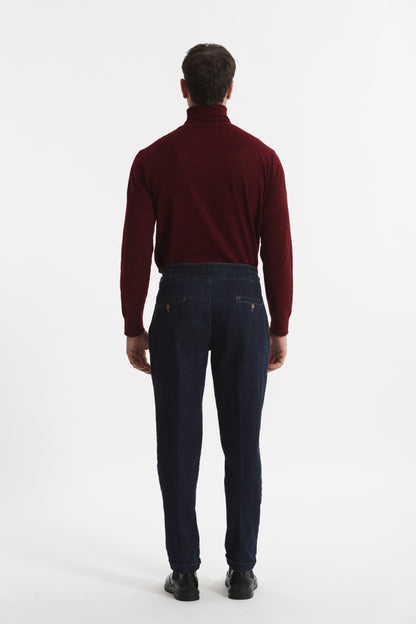 PANTALONI IN DENIM CON CINTURINI