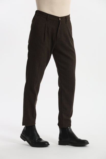 PANTALONI IN MISTO LANA