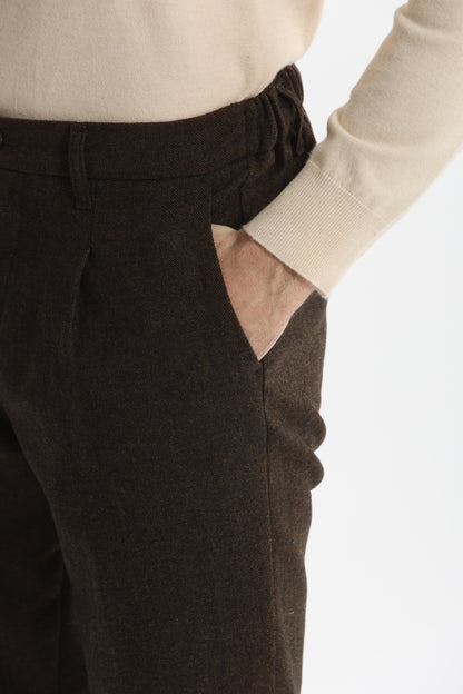 PANTALONI IN MISTO LANA