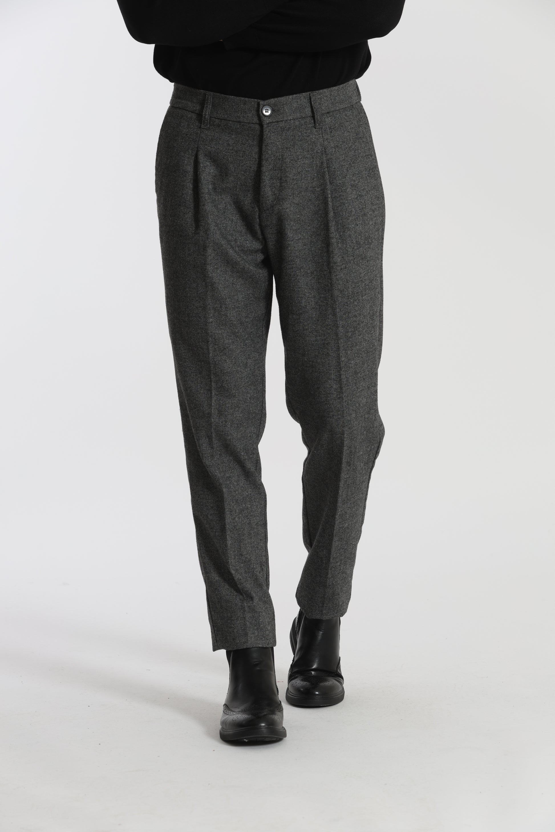 PANTALONI IN MISTO LANA