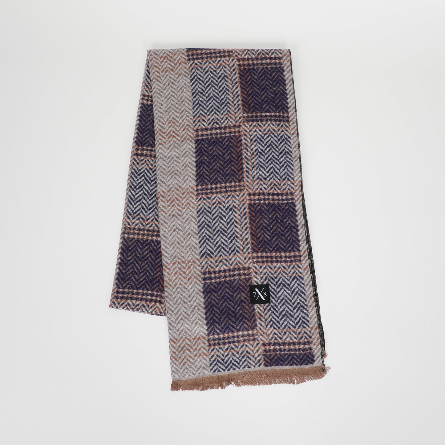 SCIARPA JACQUARD CON MOTIVO DIAGONALE