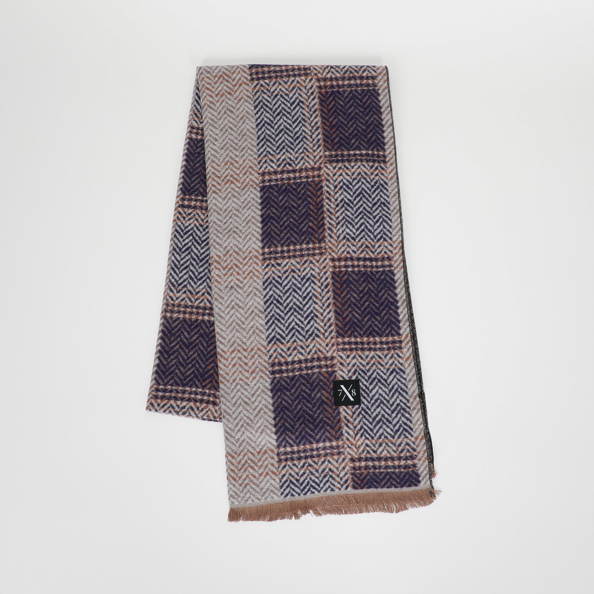 SCIARPA JACQUARD CON MOTIVO DIAGONALE