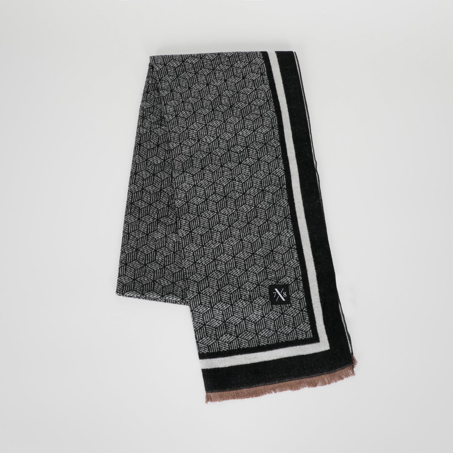 SCIARPA JACQUARD CON MOTIVO GEOMETRICO