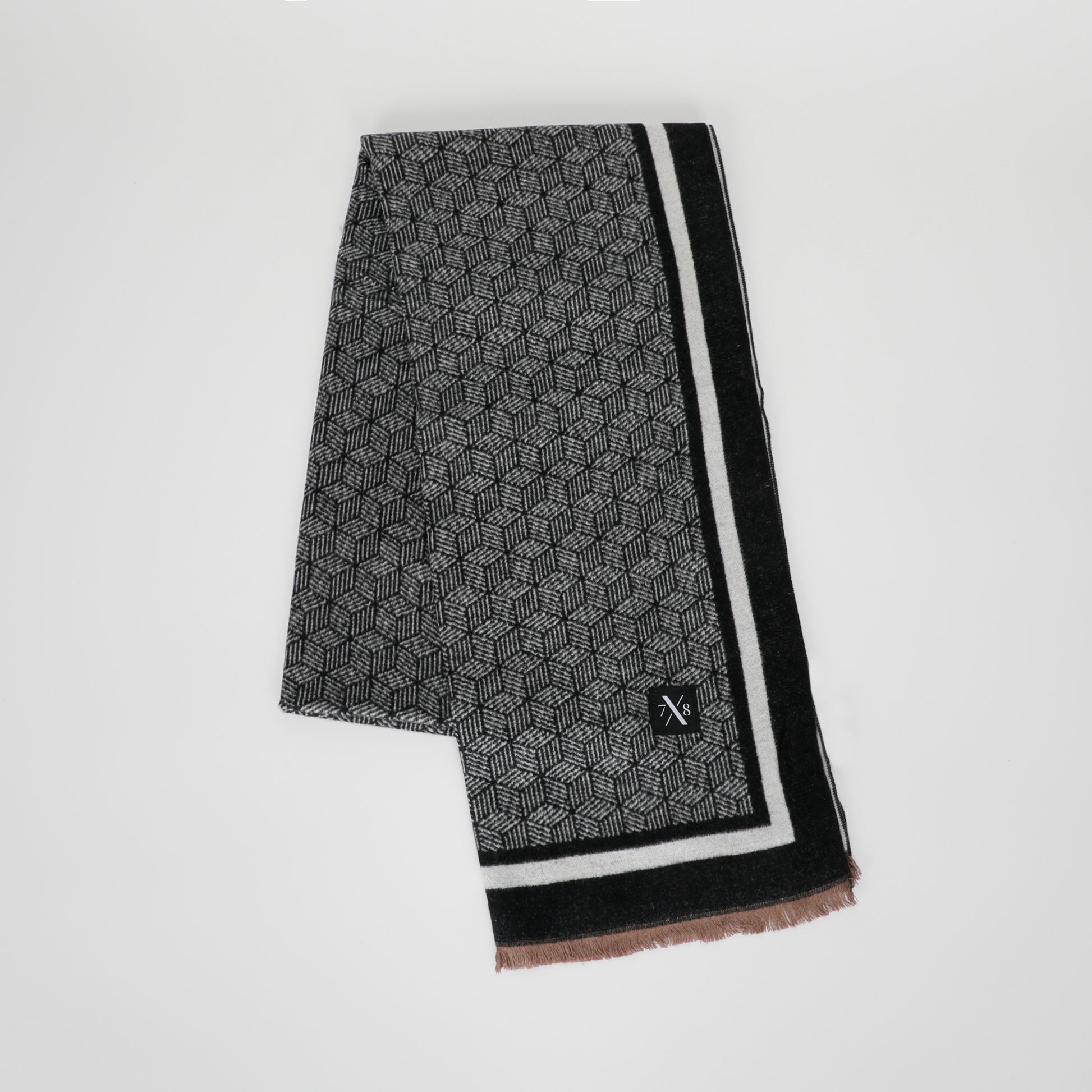 SCIARPA JACQUARD CON MOTIVO GEOMETRICO