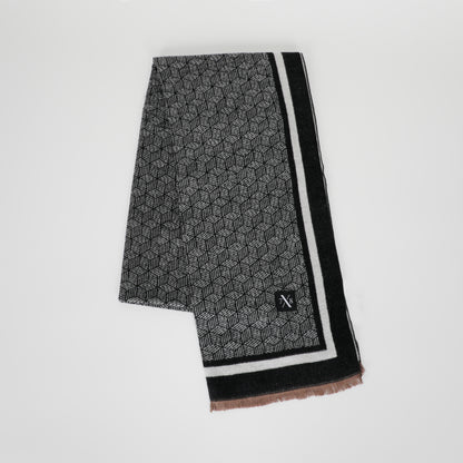 SCIARPA JACQUARD CON MOTIVO GEOMETRICO