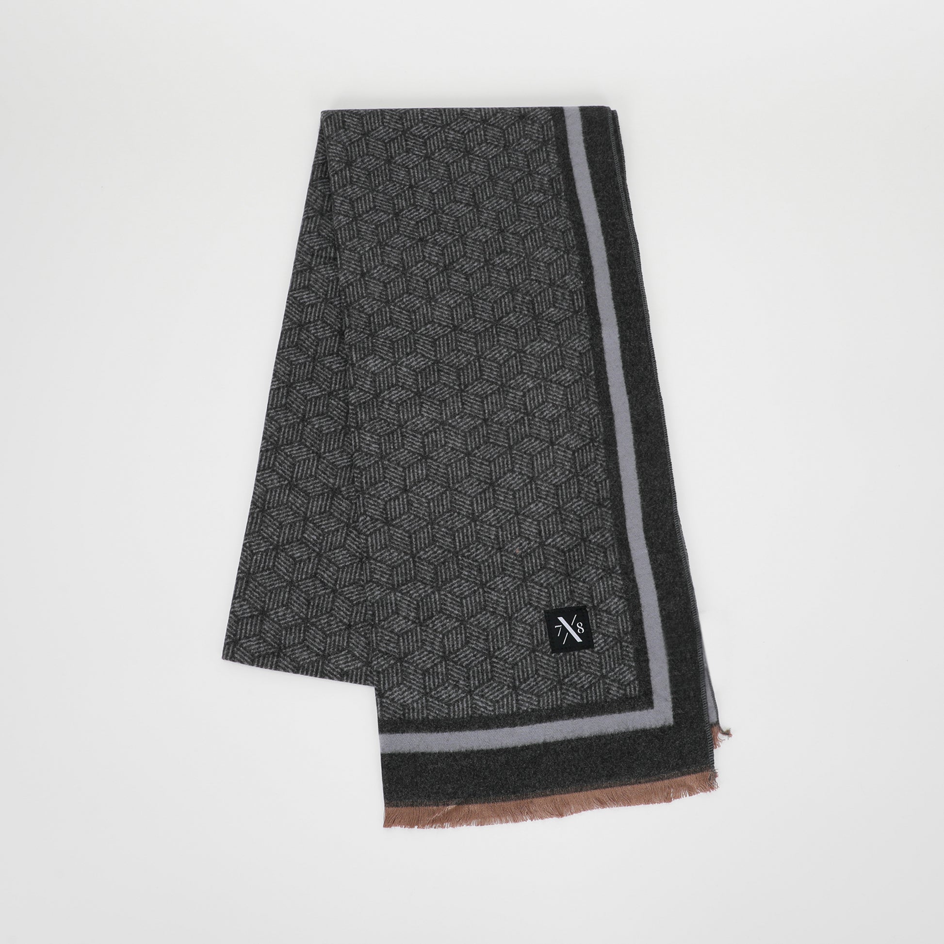 SCIARPA JACQUARD CON MOTIVO GEOMETRICO